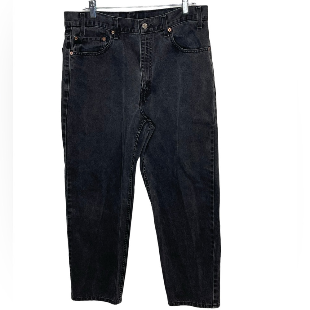 Levi’s 550 classic straight leg denim men’s jeans black 34 waist zipper fly